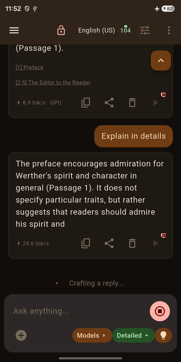 Demo: chat with a book (RAG)